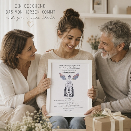 Personalisierter Geldgeschenkrahmen - Pflegefachfrau