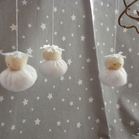 3 Schneeflöckchen im Set