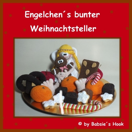 Häkelanleitung ♡ Engelchens bunter Weihnachtsteller♡