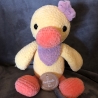 Kuscheltier Ente Mädchen gehäkelt Geschenk Amigurumi neu