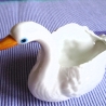 Vintage 2er-Set Ente & Schwan Keramik-Blumentöpfe 80er Jahren