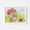 Bild Die Erdbeermaus - Kunstdruck für Kinder