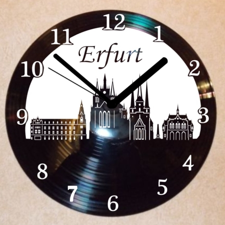 Schallplattenuhr Wanduhr Erfurt