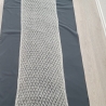 Brautstola, Lace-Stola, Merinowolle mit Seide, Handgestrickt