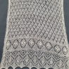 Brautstola, Lace-Stola, Merinowolle mit Seide, Handgestrickt
