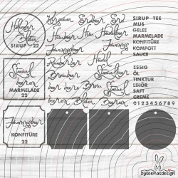 Etiketten Beeren Plotterdatei SVG DXF 