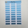 Stickerbogen Etiketten Blue Sky