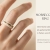 Dein Wort als Ring - individueller Morsecode-Ring schmal (Peyote)