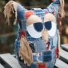 UPCYCLING Türstopper Eule mit Trageschlaufe