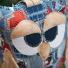 UPCYCLING Türstopper Eule mit Trageschlaufe
