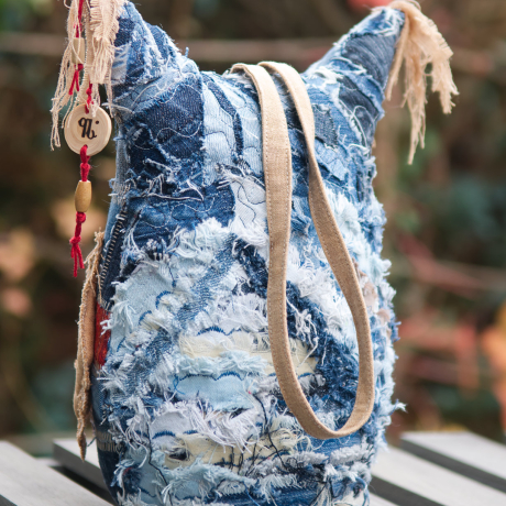 UPCYCLING Türstopper Eule mit Trageschlaufe