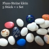 Fluss-Steine Gipssteine selber verzieren Rohling Deko-Stein 5 Stü