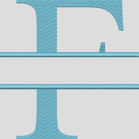 Ferberline Stickdatei Split Alphabet F in 4 Größen ab 10x10