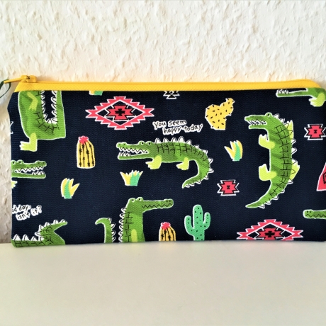 Federmäppchen Stiftetasche Krokodile Kinder