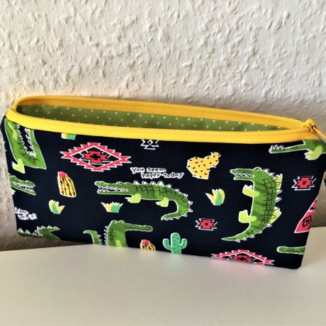 Federmäppchen Stiftetasche Krokodile Kinder
