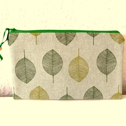 Schminktäschchen Slipeinlagentasche Stiftetasche Blätter