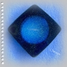 Teelichthalter aus Giesharz in blau