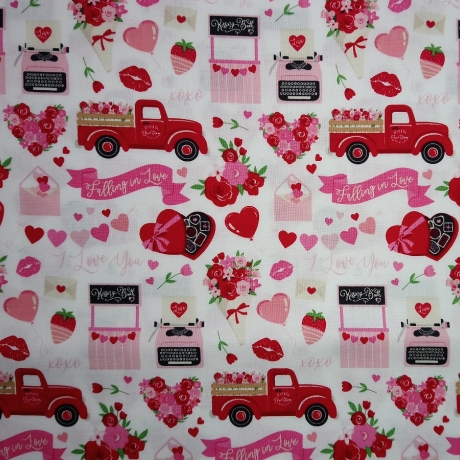 Falling In Love - items on white