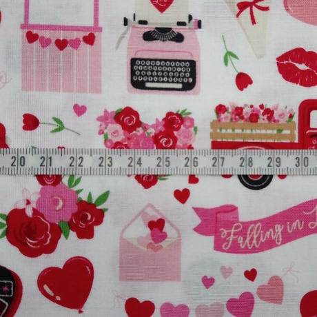 Falling In Love - items on white
