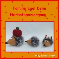 Häkelanleitung ♡ Familie Igel♡ 