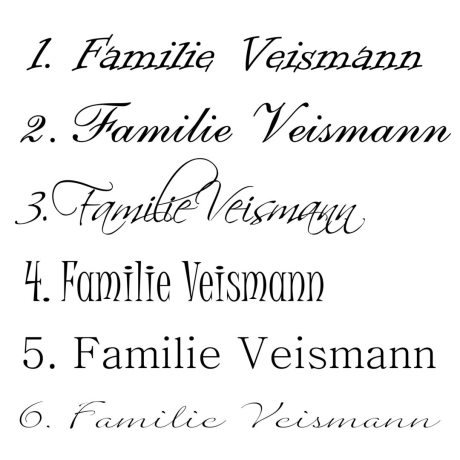 Namensschild Türschild nach Wunsch