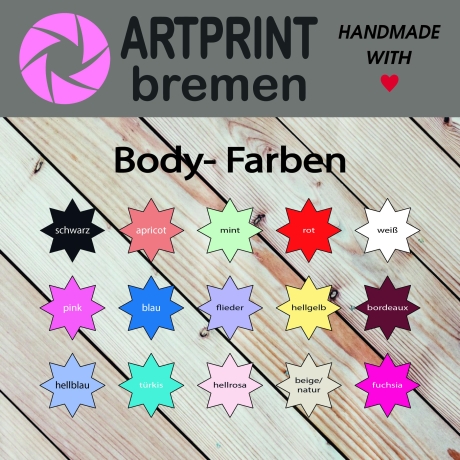 Baby-Body bedruckt mit Name / Text (kurzarm)