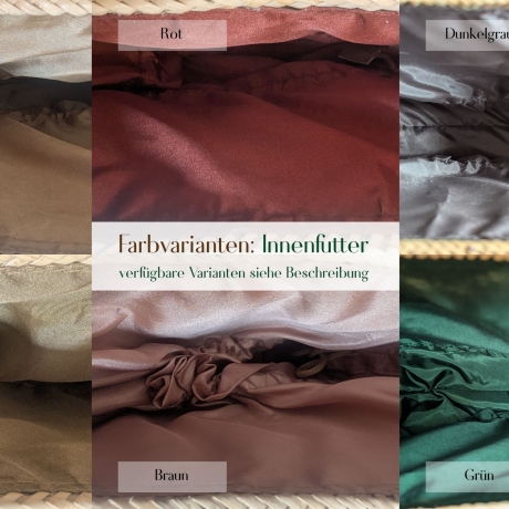 Bambus Handtasche Damen 40 x 30 cm Handmade in indonesia