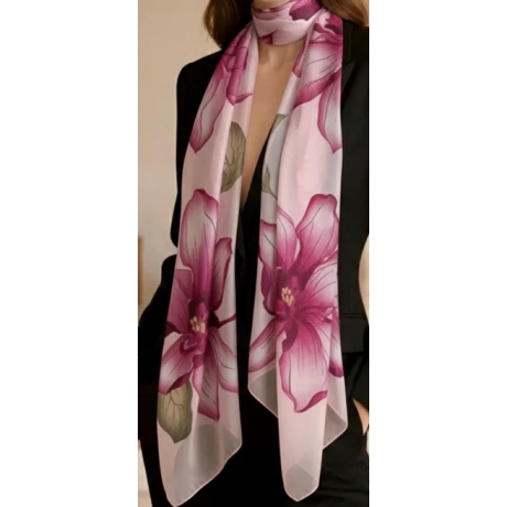 Damen Seidentuch Rosen, bunt, 180 x 90 cm, neu