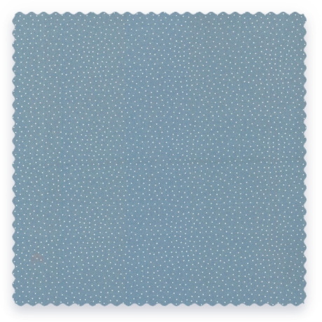 Druckstoff Fehmarn Mini Dots blau/weiß