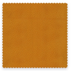 Druckstoff Fehmarn Mini Dots ocker/weiß