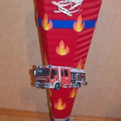 Schultüte Bastelset Feuerwehr