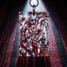 Tiger-Amulett Rot Silber – Kraft-Symbol m. Bergkristall handmade