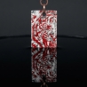 Tiger-Amulett Rot Silber – Kraft-Symbol m. Bergkristall handmade