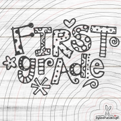 First Grade Plotterdatei SVG DXF
