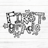 First Grade Plotterdatei SVG DXF FCM