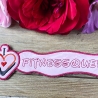 Stickdatei 3D-Anhänger FITNESSQUEEN, 3D-Stick, Lesezeichen