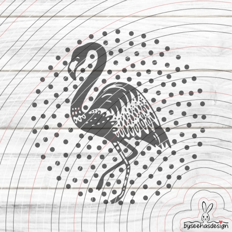 Plotter/Strass-Datei Flamingo SVG DXF
