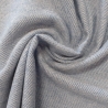 Webstoff Flanell hellgrau melange