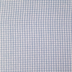 Webstoff Flanell hellblau Hahnentritt
