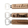 Flaschenöffner personalisiert Holz