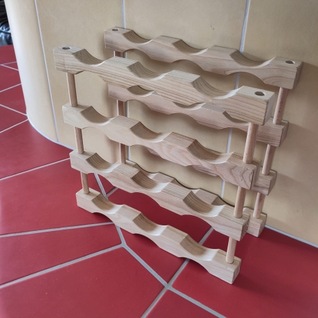 Weinregal Holz stapelbar,erweiterbar, transportabel&platzsparend,
