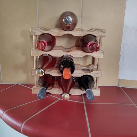 Weinregal Holz stapelbar,erweiterbar, transportabel&platzsparend,