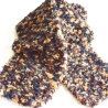 Schal flauschig in braun-color handgestrickt von Hobbyhaus