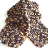 Schal flauschig in braun-color handgestrickt von Hobbyhaus
