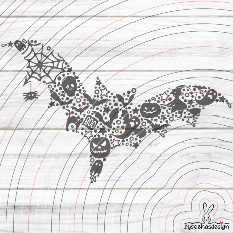 Fledermaus Plotterdatei SVG DXF 