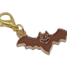 Fledermaus braun Clip Anhänger Bettelarmband Halloween Charm