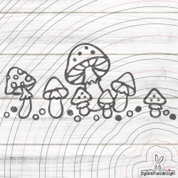 Fliegenpilze Plotterdatei SVG DXF 