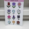 Stickerbogen Flower Power