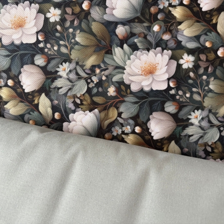 Flowing Bloom Blumen grün Taschenstoff wasserabweisend
