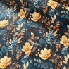 Flowing Bloom Blumen nachtblau Taschenstoff wasserabweisend